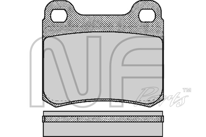 NF PARTS Комплект тормозных колодок, дисковый тормоз NF0007321